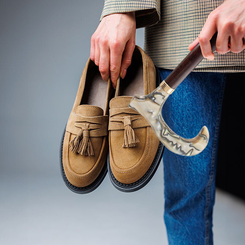 How to Accessorise Brown Shoes with a Walking Stick